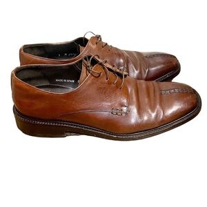 Mezlan Brown Leather‎ Split Toe Oxford Spain 9 M